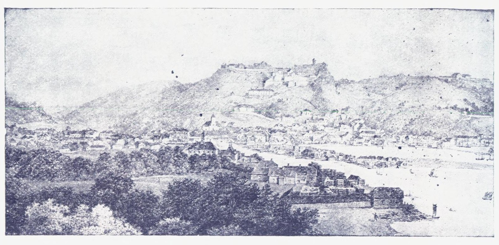 Fredriksten festning (ca. 1860).