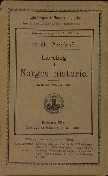 Lærebog i Norges historie for folkeskolerne. D. 1 : Tiden før 1800