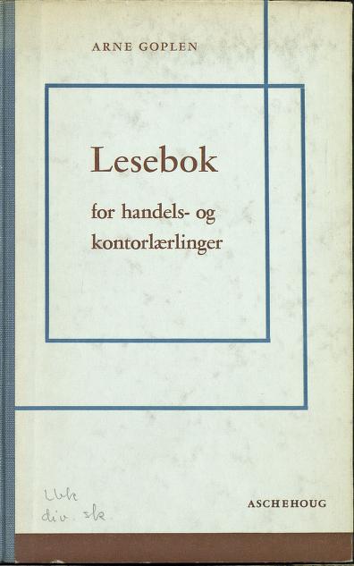 Lesebok for handels- og kontorlærlinger