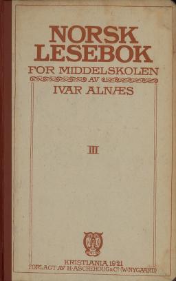 Norsk lesebok for middelskolen. B. 3