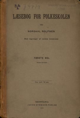 Læsebog for folkeskolen. Halvb. 1