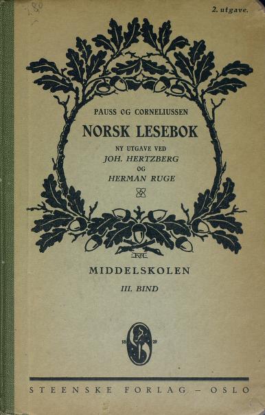 Norsk lesebok for middelskolen. B. 3