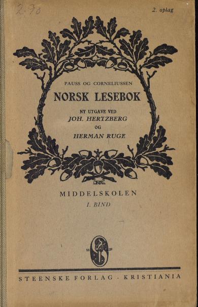 Norsk lesebok for middelskolen. B. 1
