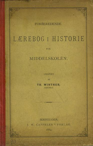 Forberedende lærebog i historie for middelskolen